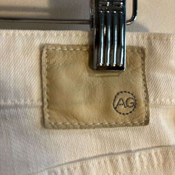 ADRIANO GOLDSCHMIED Sz 28R Ex-Boyfriend Slouchy Slim White Jeans High Waisted - Picture 9 of 11